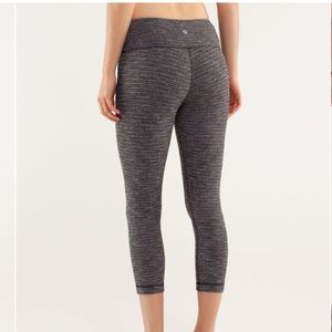Lululemon Coco Pique Wu Crop Black/Black!